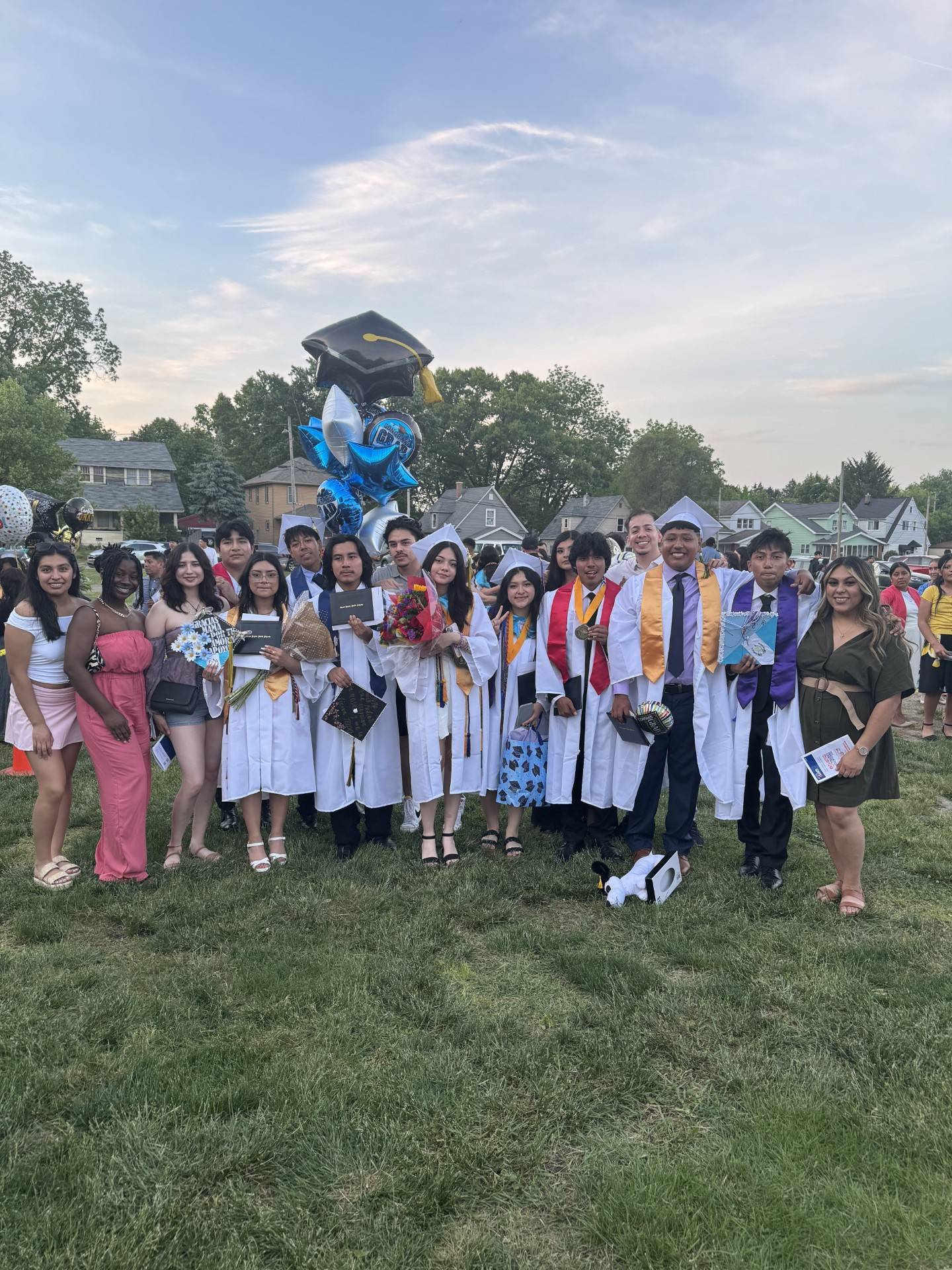 Central high school students at graduation